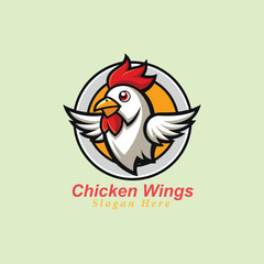 Chicken wings modern logo