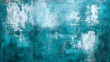 Fototapeta premium Scraped teal grungy texture background