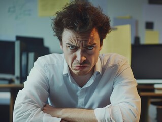 Fototapeta premium Tense Moment in the Office