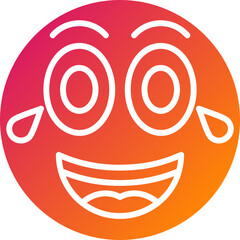 Laughing Vector Icon Design