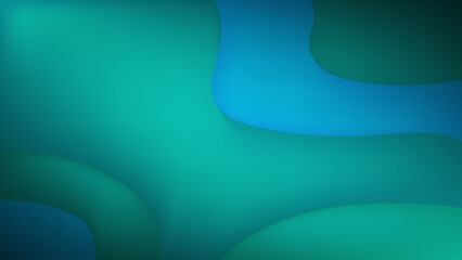 Green wavy curves abstract background nice for wallpaper or banner