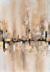 Vibrant abstract painting in modern impressionism, hand-drawn with dynamic brushstrokes. Rich in texture and depth,  artwork showcases a unique blend of colors, perfect for contemporary decor