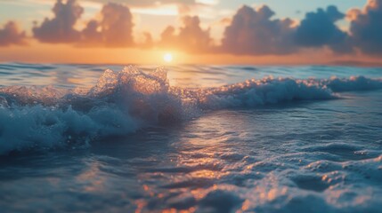 sunrise over the river