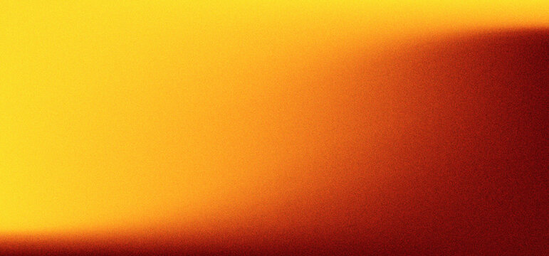 Red and Yellow Gradient Grainy Background template with no text. Yellow gradation with noise texture effect. Red Textured abstract background. 