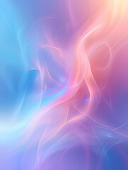 Obraz premium An abstract artwork featuring vibrant hues of pink, blue, and purple, seamlessly blending in fluid lines and shapes for a dynamic yet harmonious visual effect, exuding tranquility and vitality.