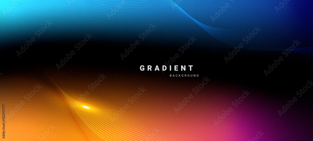 Aufkleber gradient trendy blur background with grainy noise texture. vector illustration.