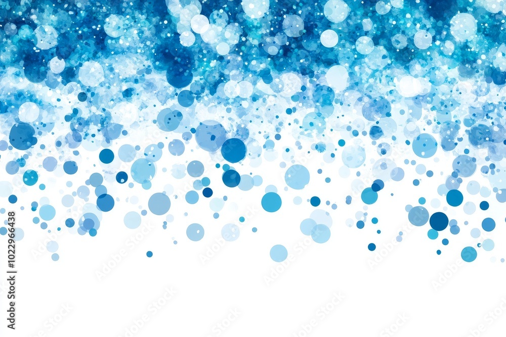 Poster falling snowflakes on transparent background with bokeh. isolated for overlaying in graphic editors.