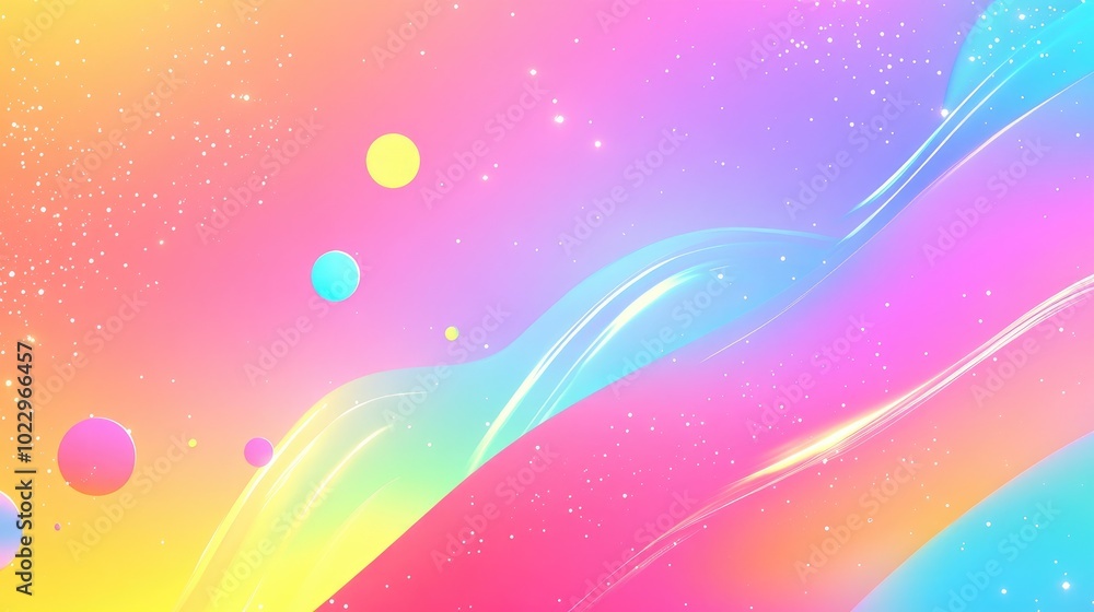 Poster abstract holographic texture background with iridescent effects neon multicolor background with moti