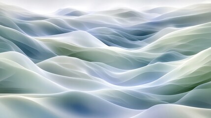Obraz premium Abstract representation of soft, flowing waves in muted colors.