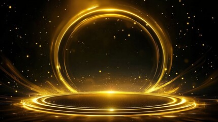 Obraz premium Golden Swirl Light Background for Design Projects