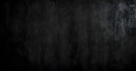 Obraz premium Black concrete wall texture background banner with vignette