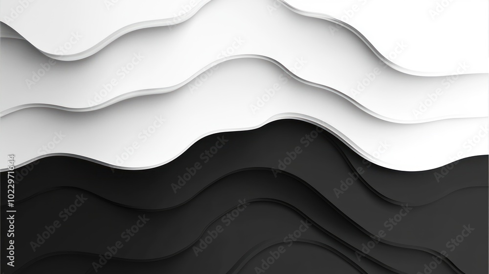 Aufkleber black and white gradient background with minimalist abstract design