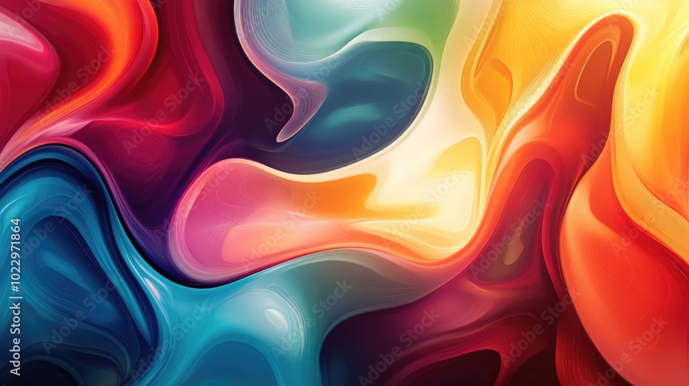 Poster abstract 2d design background