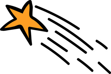 Shooting star cartoon