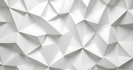 Fototapeta premium Abstract white polygonal background forming geometric pattern