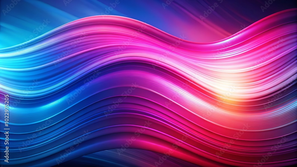 Poster an energetic abstract backdrop of pink and blue waves, creating a lively atmosphere. this design is 
