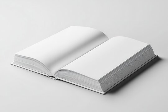 a white magazine mockup rests against a pristine white background offering ample space for personalized branding and editorial content emphasizing simplicity and elegance in design