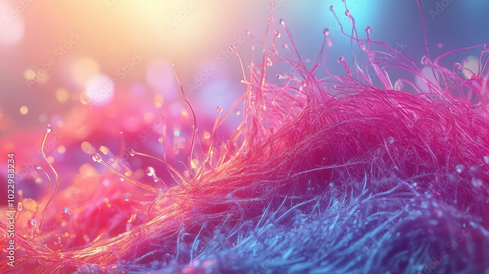 Poster a vibrant 3d representation of scalp detoxification, showcasing a healthy scalp environment that pro