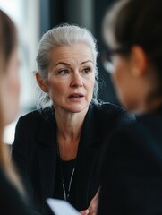 Obraz premium Businesswoman in a meeting