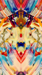 Fototapeta premium Abstract background wallpaper. Ethnic pattern. Mixtures of oil paint. Trendy hand painting canvas. Wall decor and Wall art prints Idea. 3D Texture. Art object