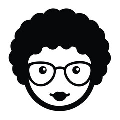 silhouette of head of man smiling on white background vector illustration design