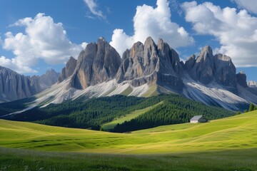 Obraz premium Italy architecture landscape grassland.