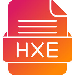 HEX File Format Vector Icon Design