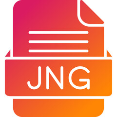 JNG File Format Vector Icon Design