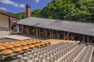 小鹿田焼共同登窯