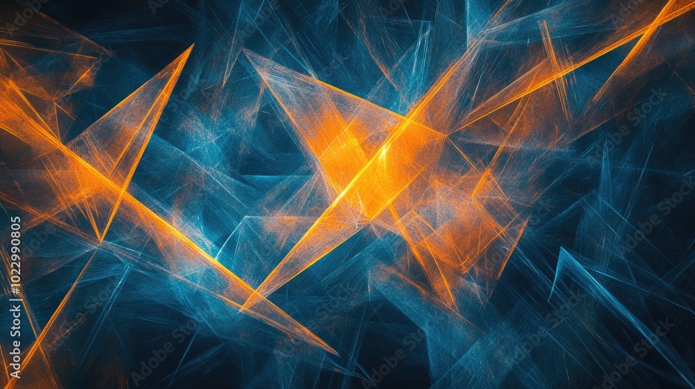 Poster ai generated abstract fractal background science illustration ornate wallpaper with fantastic cosmic