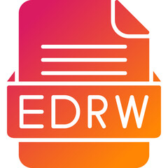 EDRW File Format Vector Icon Design