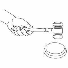 Judges hand hits with a gavel