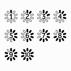 Timer icon set time interval icons 