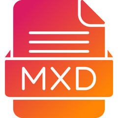 MXD File Format Vector Icon Design