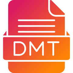 DMT File Format Vector Icon Design