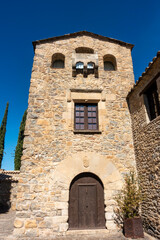 Fortress palace of the Prior in Roda de Isabena from the 16th century. Huesca, Aragon, Spain.