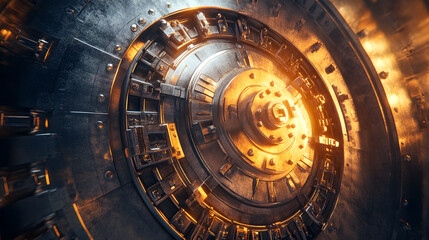 Obraz premium Industrial Machine Close-up