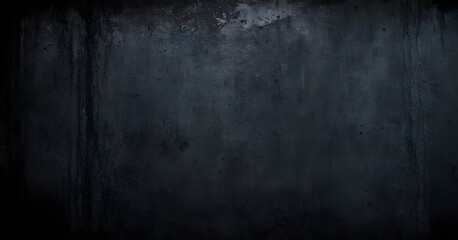 Fototapeta premium Dark grunge concrete wall texture background showing weathered metal