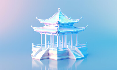 Fototapeta premium 3d render of a building