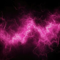 Pink Lightning, Electric Pink, Dark Background, Neon Energy, Electric Design, Power Surge, Unique Abstract, Electric Pink Lightning