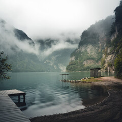 A Natural Wonder in Cities Villages and Wilderness Fog in Nature Cities and Village Life