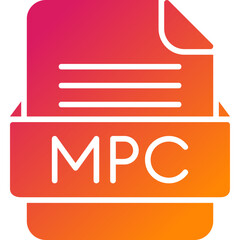 MPC File Format Vector Icon Design