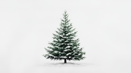 A simple Christmas tree drawn by hand. The tree is alone against a white background.