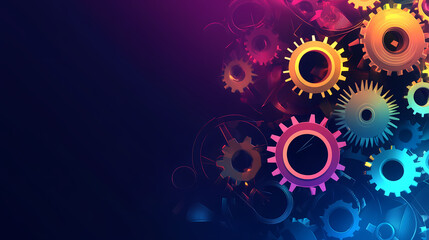 The concept of engineer education, gears and cogs composition isometric 3D vector illustration, studying science at university, and learning engineering.