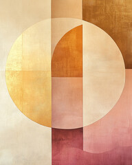 Tekstura geometryczna w kolorze różowym i starego złota, trendy 2025 generative ai 