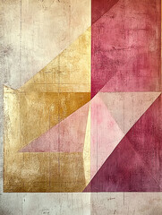 Tekstura geometryczna w kolorze różowym i starego złota, trendy 2025 generative ai 