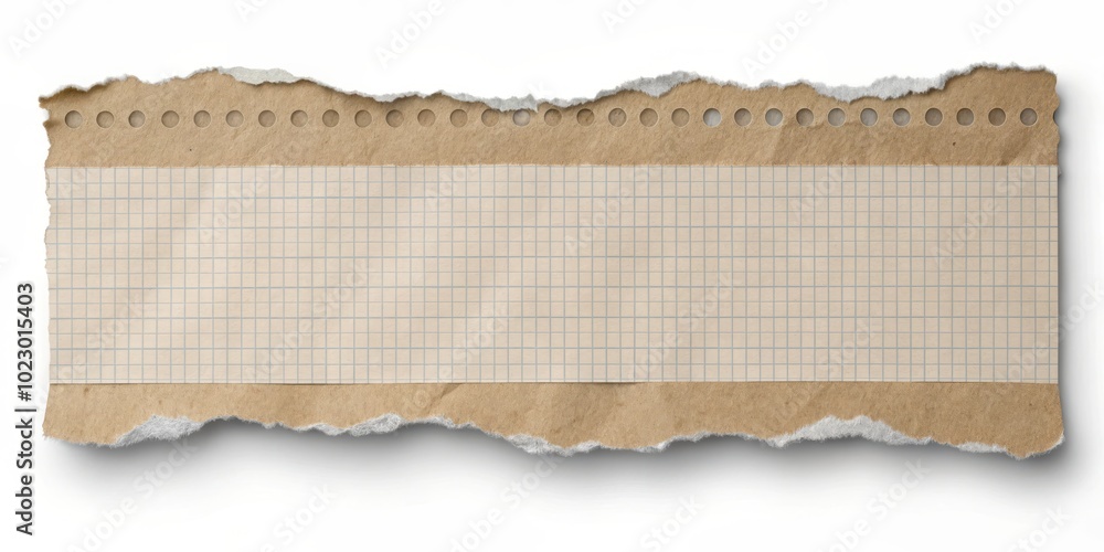 Poster isolated ripped paper effect on a transparent background, ideal for creative projects and presentati