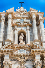 Cathedral of Syracuse, iconic landmark on Ortygia Island, Italy