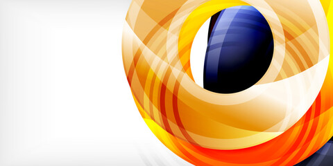 Obraz premium Circles, round elements, ring shapes premium background. Vector Illustration For Wallpaper, Banner, Background, Card, Book Illustration, landing page