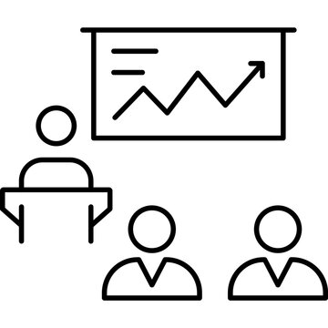 presentation audience graph black and white clip art preview